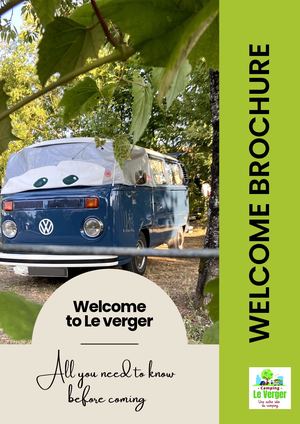 Welcome Brochure Camping Le Verger