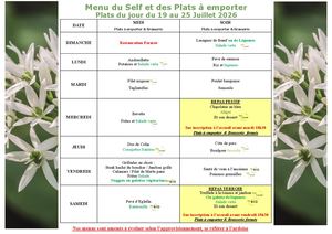 Menu Semaine 30