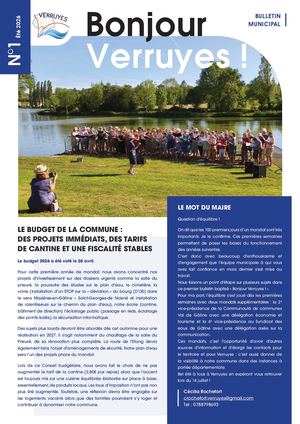 Bulletin Municipal "Bonjour Verruyes !"