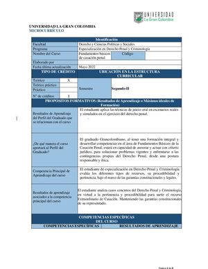 Fundamentos Basicos De Casacion Penal
