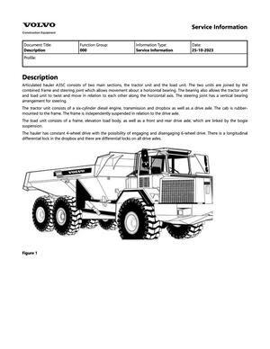 Service Manual - Volvo A35C Articulated Hauler PDF