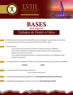 Bases Póster o Video 2026