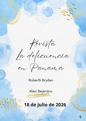 ¿Qué Es La Delincuencia La Delincuencia Es Un Problema Social Que Afecta La Seguridad, La Economía Y La Calidad De Vida De Las Personas En Panamá, Este Fenómeno Se Manifiesta A Través De Delitos (1)