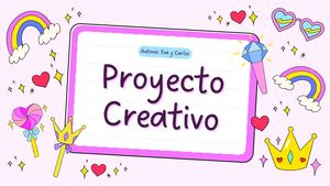 Presentación Diapositivas Proyecto Creativo Juvenil Kawaii Rosa