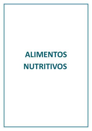 Alimentos Nutritivos