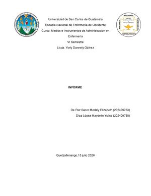 Informe Trabajo