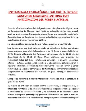 Inteligencia Estrategica