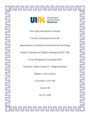 Informe Consultoria Pedagogica Extenso Ingles