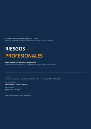 Revista Riesgos Profesionales (Jaime Flores)