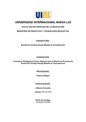 Evaluación Informe