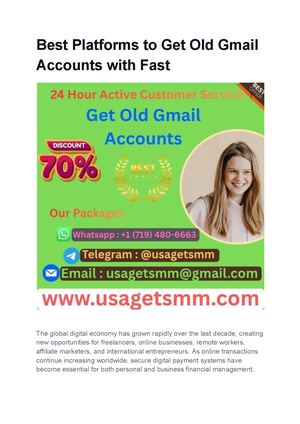 Best Platforms To Get Old Gmail Accounts With Fast