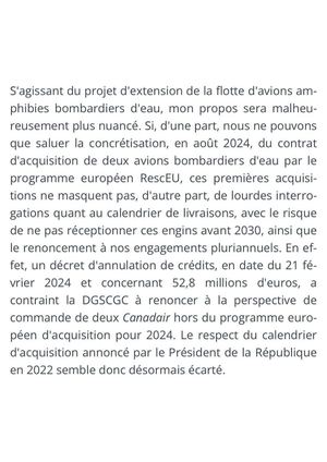 Canadaire Decret Budget