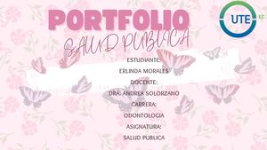 Pink White Sweet Floral Creative Portfolio Presentation