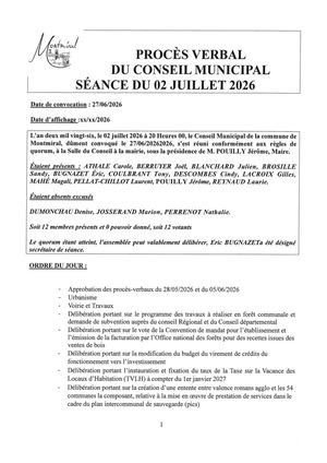 Pv Juillet 2026