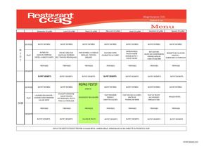 Menus Du 19 Au 25 Juillet 2026