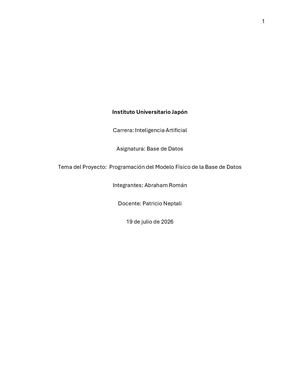 Programación Del Modelo Físico De La Base De Datos2