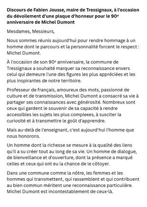 Michel, Conseil Municipal