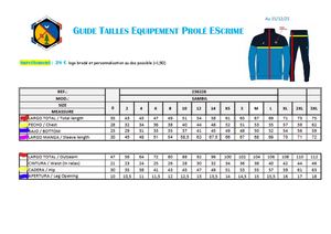 Guide Équipement Prolé Escrime