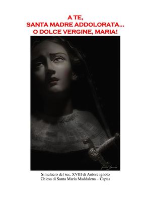 A Te Santa Madre Addolorata O Dolce Vergine Maria