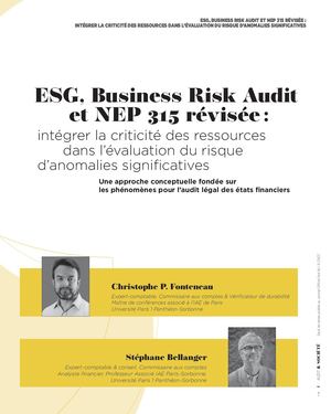ISA 315 et ESG CNCC Audit Société N°9