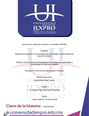 Desarrollando proyectos en la educación a distancia