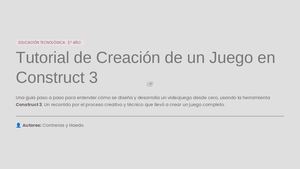 Tutorial Construct 3