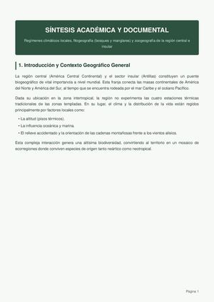 Sintesis Regimenes Climaticos Centroamerica Antillas