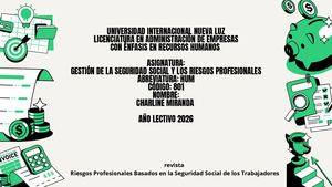 Riesgos Profesionales Basados en la Seguridad Social de los Trabajadores