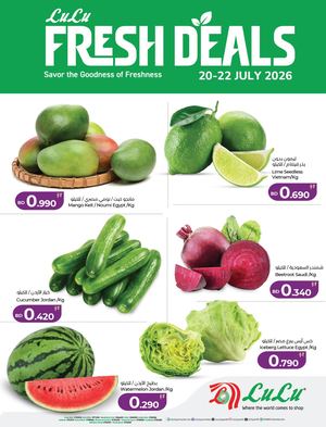 Lu Lu Fresh Deals 20 To 22 July 2026