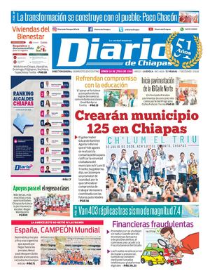 Portada, Lunes 20 De Julio De 2026