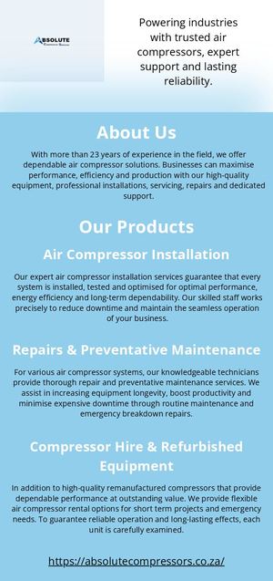 Absolute Compressors - Infographic (July 2026)