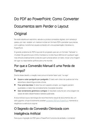 Como Converter Ficheiros Pdf Para Power Point Sem Perder O Layout Original