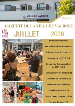 Gazette Valrose Juillet 2026