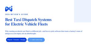 Thinking of Switching to an Electric Taxi Fleet? Read This First