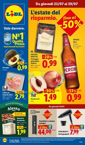 Volantino Lidl Dal 23 Al 29 Luglio 2026