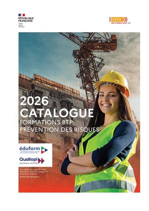 Formation BTP 2026-2027 | Catalogue GRETA Midi-Pyrénées Ouest | CACES, AIPR, Habilitations