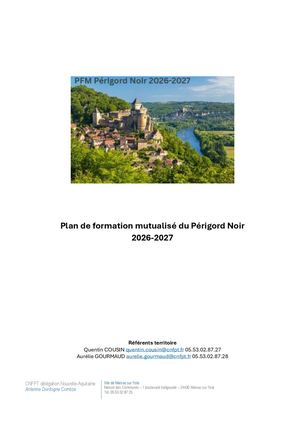 PFM Périgord Noir 2026 2027