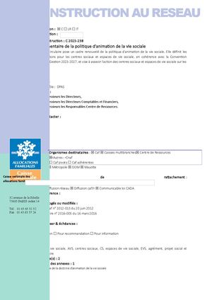 C 2025 238 Actualisation De La Doctrine AVS