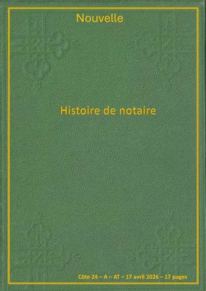 AT - Histoire De Notaire