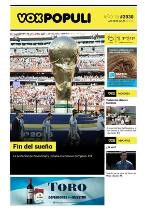 Tapa Vox Lunes 20 07 2026