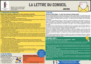 26 Juin La Lettre Du Conseil