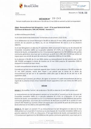 Fichier Parution Des Décision 26 243 Et 26 244 Du 17 07 2026