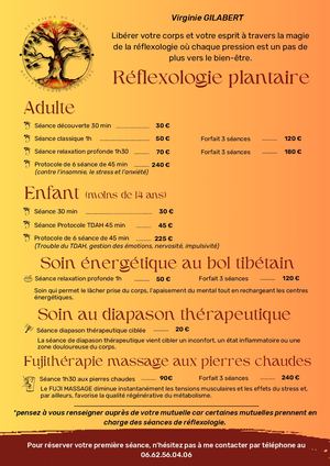 Flyer Réflexologie Plantaire