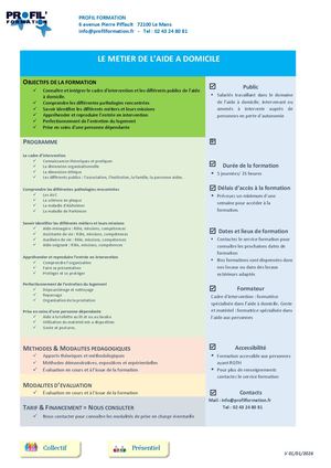 Le Métier De L'aide à Domicile