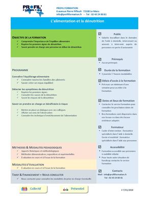 Alimentation Et Dénutrition