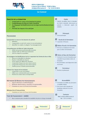 Les Maladies Du Cancer, L'épidémiologie, Les Effets Sur Le Mode De Vie