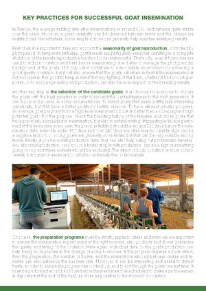 Key Practices For Successful Goat Insemination