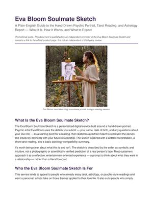 Eva Bloom SoThe Eva Bloom Soulmate Sketch Explained: Psychic Portrait, Tarot & Astrologyulmate Sketch Guide