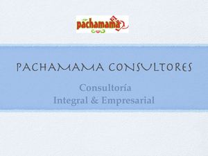 Presentacion Pachamama Oficial