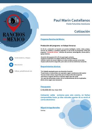 Ranchos De Mexico Cotizacion Programa
